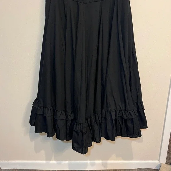 JessaKae Black Daze Midi Dress with Ruffled Hem - Picture 5 of 8